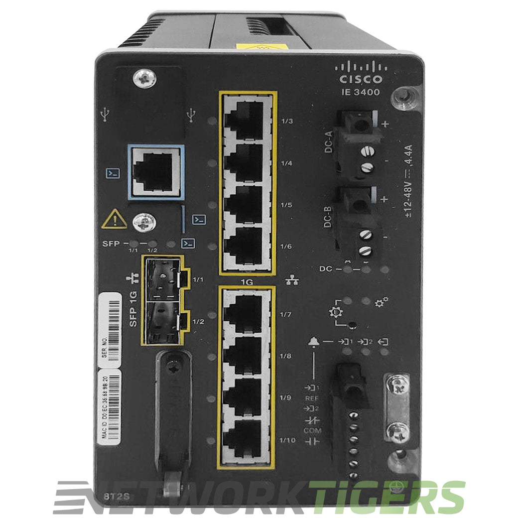 IE-3400-8T2S-A | Cisco Switch | Industrial Ethernet 3400 Rugged Series –  NetworkTigers