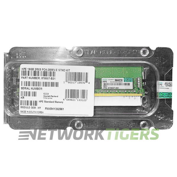 NEW HPE 879507-B21 DDR4-2666 CAS-19-19-19 Unbuffered 16GB Dual Rank x8  Memory