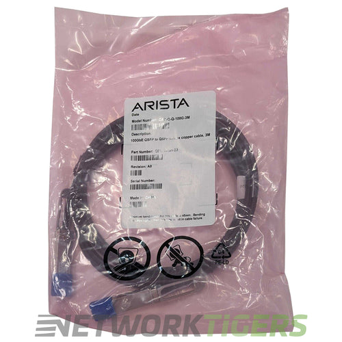 NEW Arista CAB-Q-Q-100G-3M 3m 100GB QSFP28 Direct Attach Copper Cable