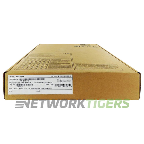 NEW HPE Aruba JW807A IAP-314 (US) Instant 802.11ac 2x2:2/4x4:4 MU-MIMO WAP