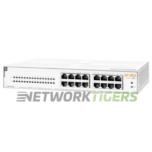 HPE Aruba R8R48A Instant On 1430 Series 16x 1GB PoE RJ45 Switch