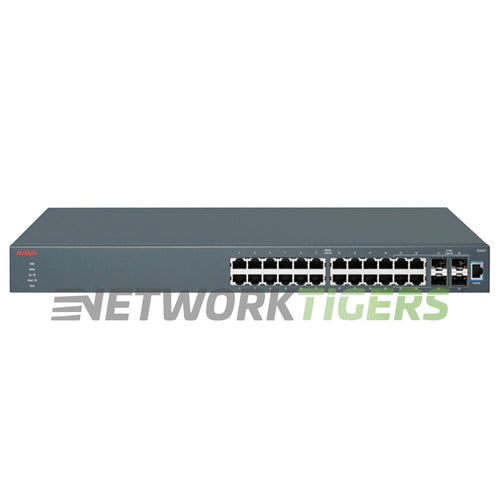 Avaya ERS 3524GT-PWR+ AL3500A15-E6 24x 1GB PoE+ RJ45 4x 1GB Combo Switch