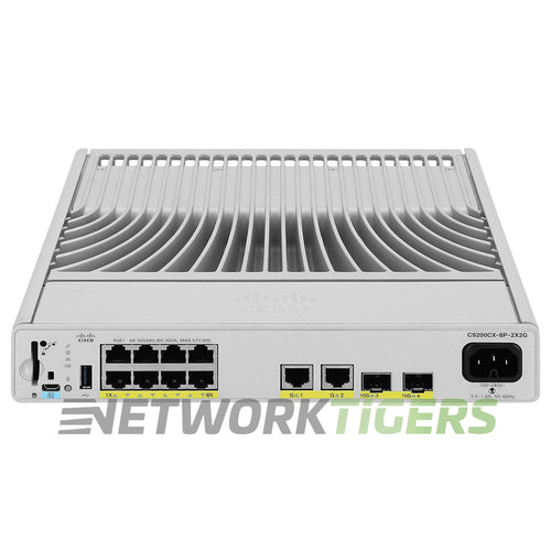 Cisco C9200CX-8P-2X2G-A 8x 1GB PoE+ RJ45 2x 1GB RJ45 2x 10GB SFP+ Switch