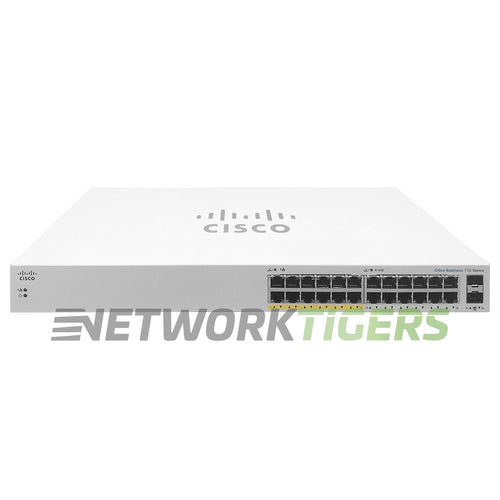 Cisco CBS110-24PP-NA 110 Series 24x 1GB (12x PoE) RJ45 2x 1GB SFP Switch