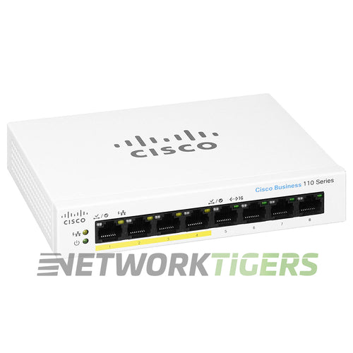 Cisco CBS110-8PP-D-NA Business 110 8x 1GB RJ45 (4x PoE) Switch