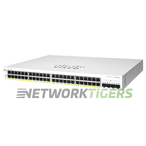 Cisco CBS220-48P-4G-NA Business 220 Series 48x 1GB PoE+ RJ45 4x 1GB SFP Switch