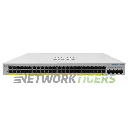 Cisco CBS220-48P-4X-NA Business 220 48x 1GB PoE+ RJ45 4x 10GB SFP+ Switch