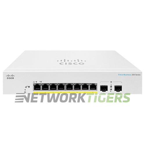 Cisco CBS220-8FP-E-2G-NA Business 220 Series 8x 1GB PoE+ RJ45 2x 1GB SFP Switch