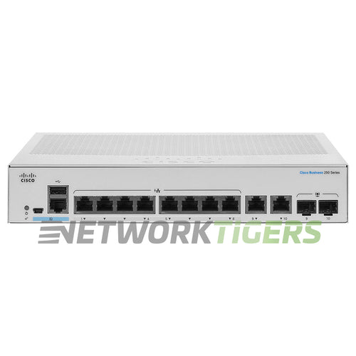 Cisco CBS250-8T-E-2G-NA Business 250 Smart 8x 1GB RJ45 2x 1GB Combo Switch