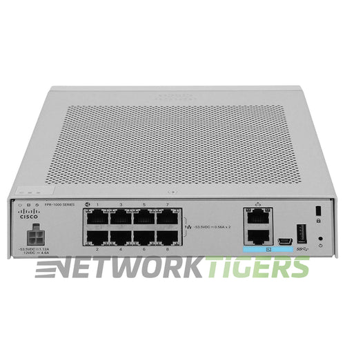 Cisco FPR1010-ASA-K9 FirePower 1000 Series 2Gbps 8x 1GB RJ45 Firewall