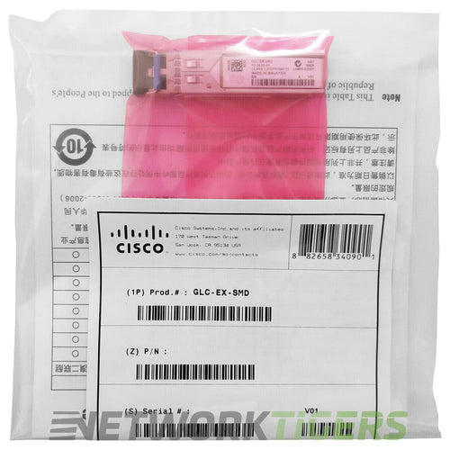 NEW Cisco GLC-EX-SMD 1GB BASE-EX 1310nm SMF LC/PC SFP Transceiver