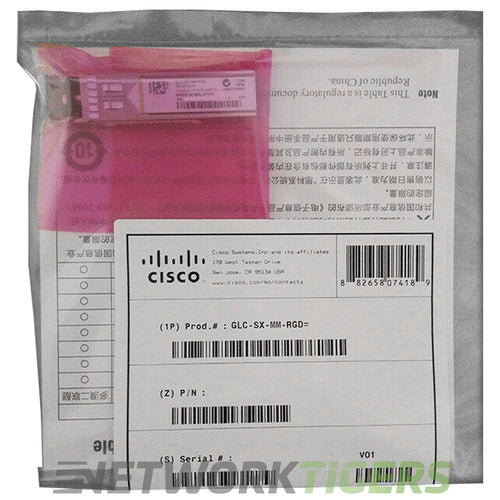 NEW Cisco GLC-SX-MM-RGD 1GB BASE-SX MMF LC Rugged SFP Transceiver (Without DOM)