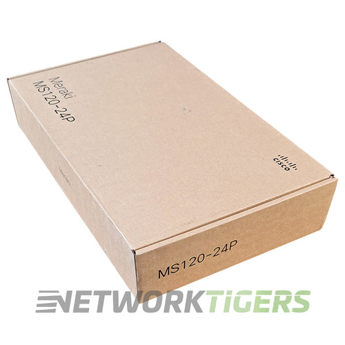 NEW Cisco Meraki MS120-24P-HW 24x 1GB PoE+ RJ-45 4x 1GB SFP Unclaimed Switch