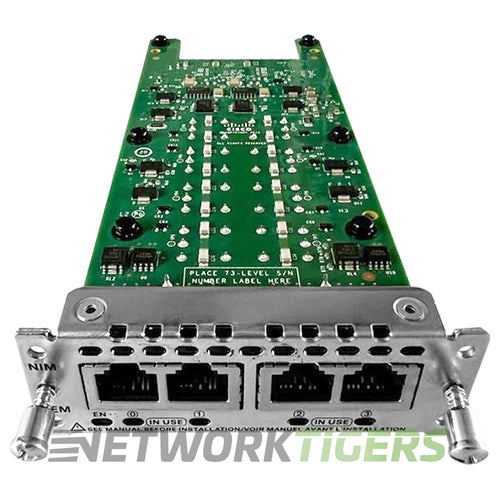 Cisco NIM-4E/M ISR 4000 Series 4x E/M Router Network Interface Module