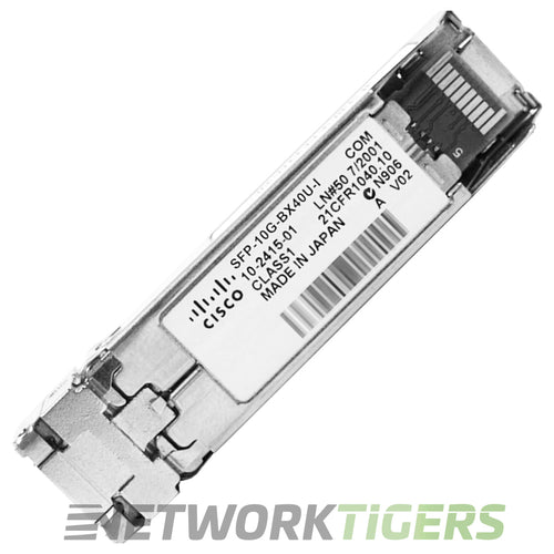 Cisco SFP-10G-BX40U-I 10GB BASE-BX40-U 1270nm Bidirectional SMF SFP+ Transceiver