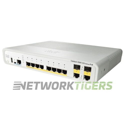 Cisco WS-C3560CPD-8PT-S Catalyst 3560C 8x GE PoE 2x GE PoE+ IP Base Switch