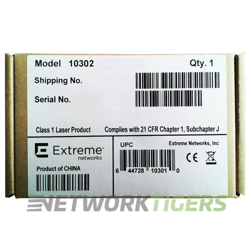 NEW Extreme 10302 10GB BASE-LR 1310nm Long Reach SMF SFP+ Transceiver