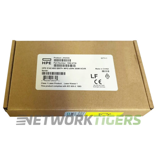 NEW HPE JH233A BASE-SR4 40 Gigabit 850nm MMF Transceiver QSFP+