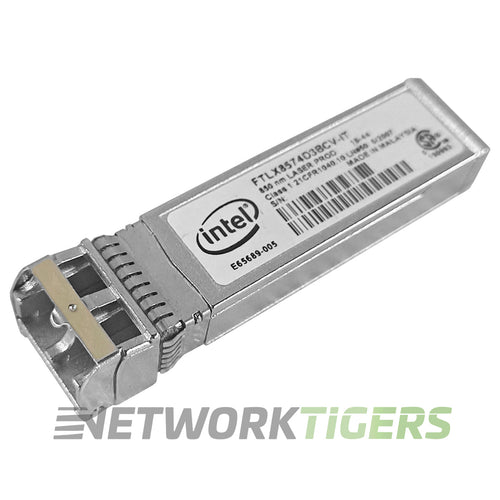 Intel FTLX8574D3BCV-IT 10GB FC 850nm MMF SFP+ Transceiver