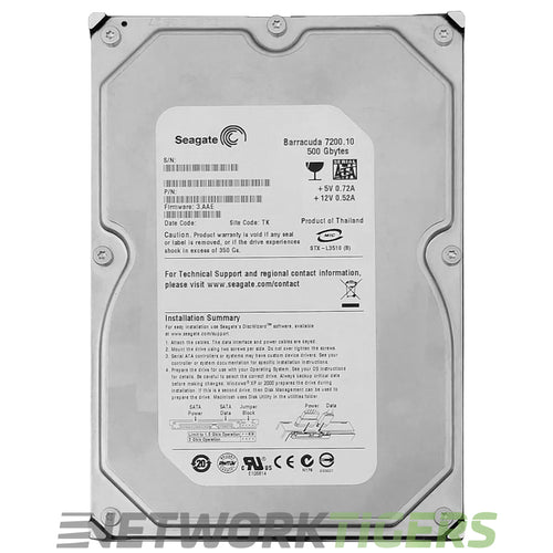 Seagate ST3500630NS Barracuda ES 500GB 7.2K SATA Hard Drive Hard Drive