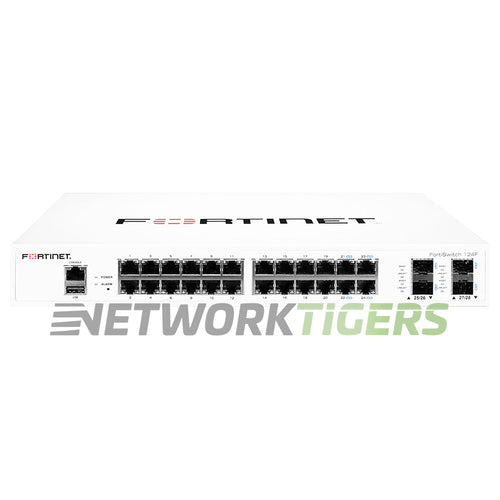 Fortinet FS-124F 100 Series 24x 1GB RJ45 4x 10GB SFP+ Switch