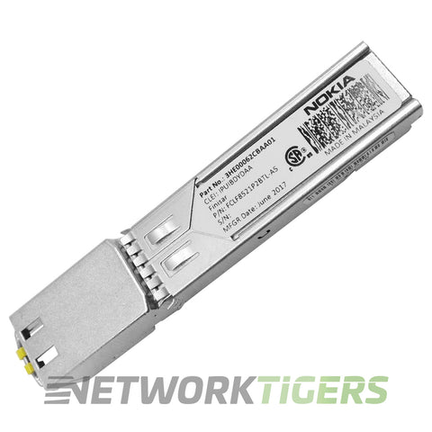 Nokia 3HE00062CBAA01 1GB BASE-T RJ-45 R6/6 DDM SFP Transceiver