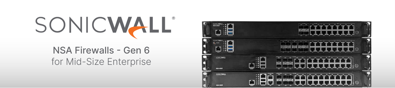 SonicWall NSA landing page hero banner